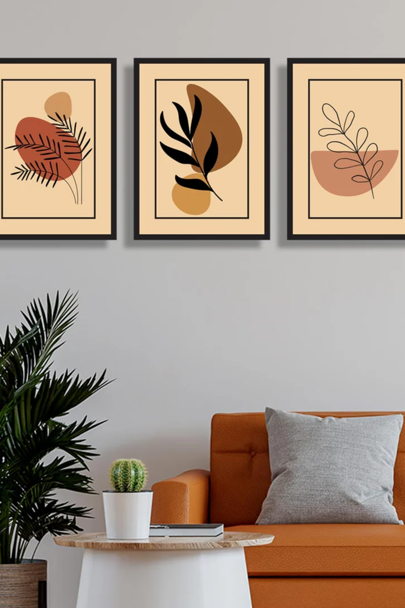 Minimalist Botanical Wall Art – Set of 3