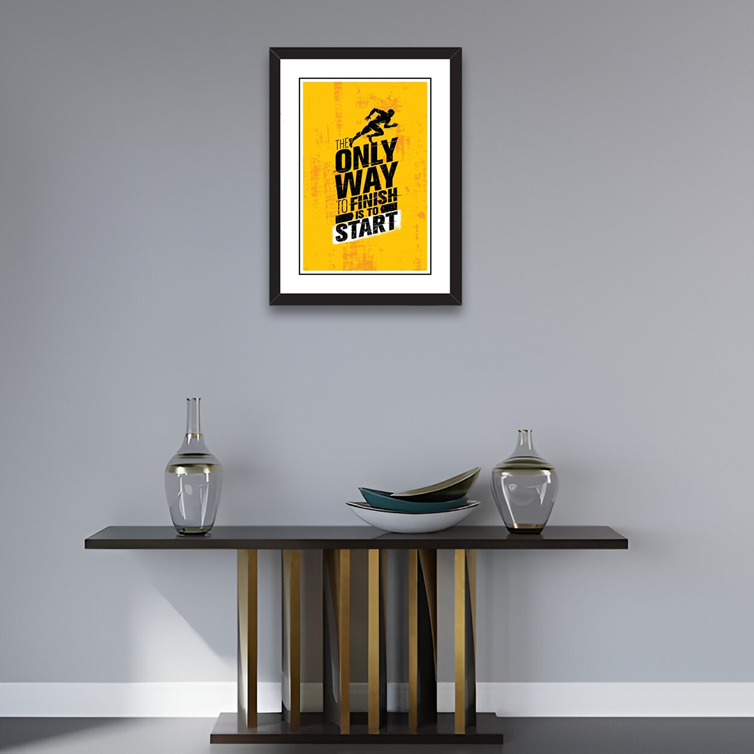 Start to Succeed "Motivational Framed Artwork"