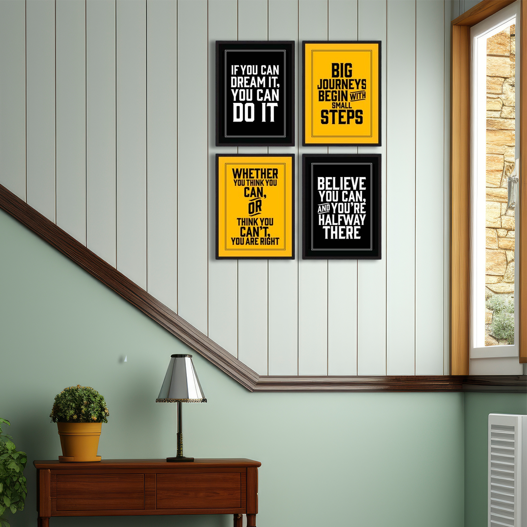 "Framed Motivational Art"